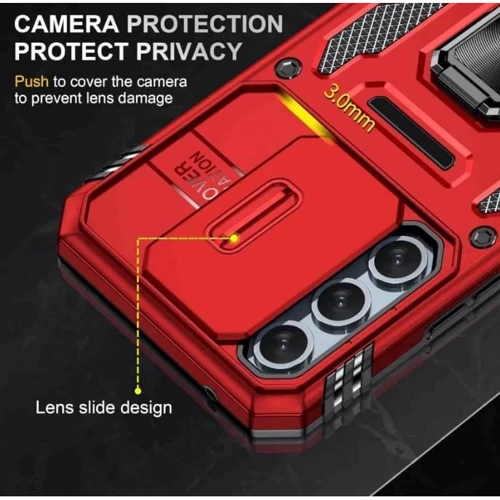 Чехол для телефонов Mobile Case Camshield Army Ring Red for Samsung A366 Galaxy A36 5G / A566 Galaxy A56 5G: Цвет красный
