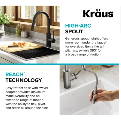 Змішувач для кухонного миття Kraus KPF-2620MB