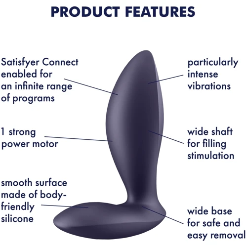 Анальная смарт-пробка с вибрацией Satisfyer Power Plug