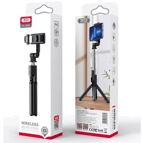 XO SS09 Multifunctional Remote Control Selfie Stick Black фото 9