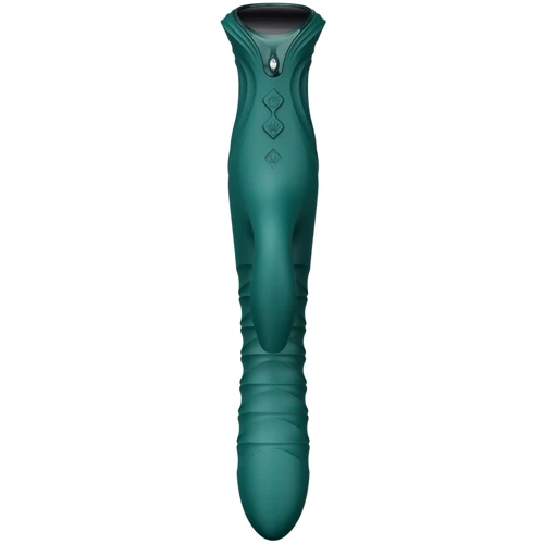 Пульсатор-кролик с вибрацией Zalo Mose 2 Turquoise Green