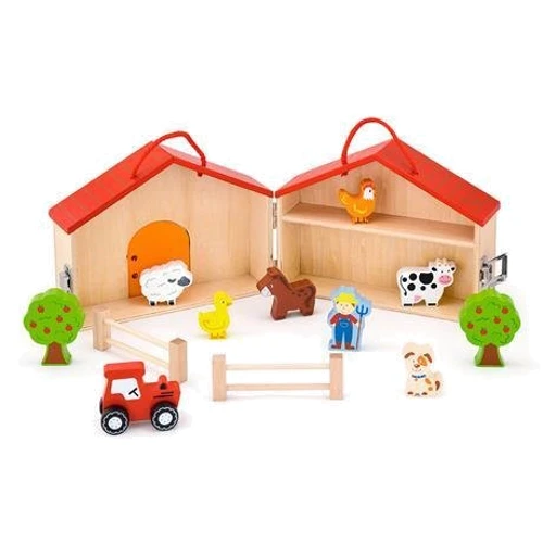 Деревянный игровой набор Viga Toys Домик-ферма (51618)