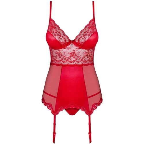 Корсет с подвязками для чулок Obsessive Lovica corset, XXL