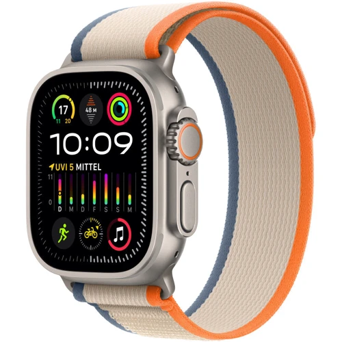 Аксесуар для Watch Apple Trail Loop Orange/Beige Size S/M (MT5W3) для Apple Watch 42/44/45/49mm: Виробник Apple
