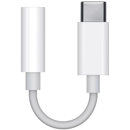 Адаптер Apple Adapter USB-C to 3.5mm Headphone Jack (MU7E2): Цвет белый