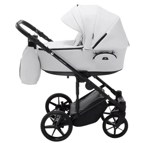 Универсальная коляска 2 в 1 Adamex Blanc Eco SA-1 белая (680705): Возможность установки люльки опция