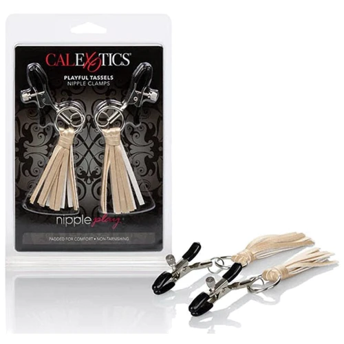 CalExotics Playful Tassels Nipple Clamps зажимы для сосков с кисточками, золотистый