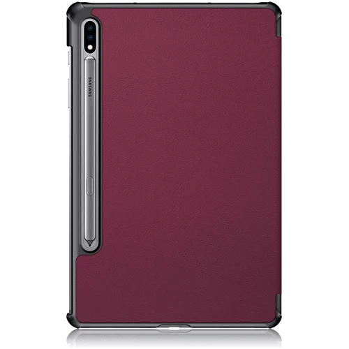Аксессуар для планшетных ПК BeCover Smart Case Red Wine for Samsung Galaxy Tab S7 T870/T875 / Galaxy Tab S8 2022 X700/X706 (705224): Материал искусственная кожа