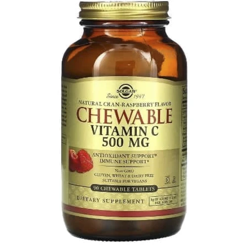 Solgar Vitamin C 500 mg Солгар Вітамін С жувальний 90 таблеток