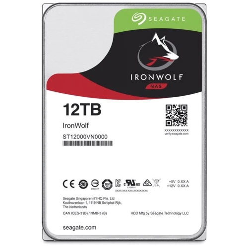 Внутренний жесткий диск Seagate IronWolf 12 TB (ST12000VN0008) UA