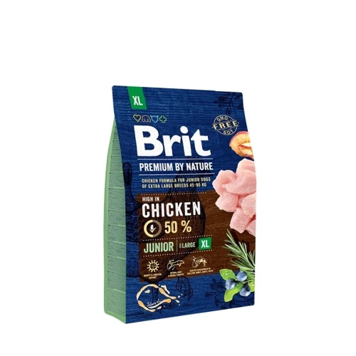 Сухой корм Brit Premium для щенков и молодых собак гигантских пород XL 3 кг (8595602526499)
