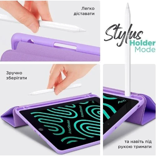 Аксессуар для планшетных ПК ArmorStandart Smart Case Fold Pen Light Purple for Xiaomi Redmi Pad Pro / Poco Pad (ARM81432) фото 6