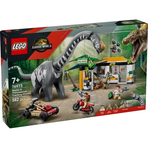 Конструктор LEGO Jurassic World Місія з відстеження раптора та титанозавра (76973)