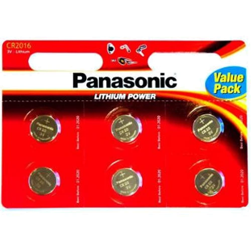 

Батарейка Panasonic Cr 2016 Bli 6 Lithium (CR-2016EL/6B)