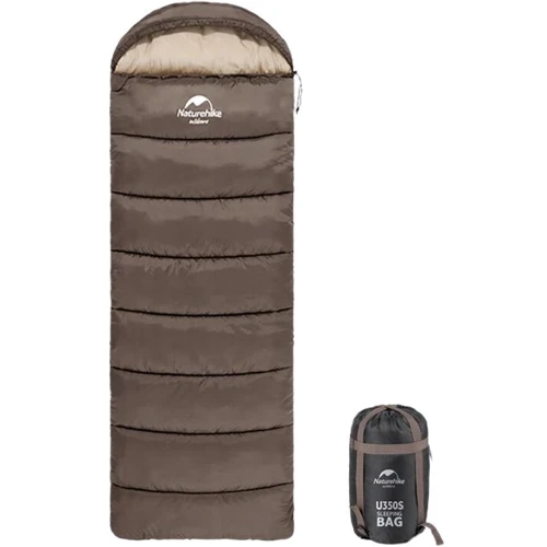 Спальный мешок Naturehike U350 NH20MSD07 1°C левый коричневый
