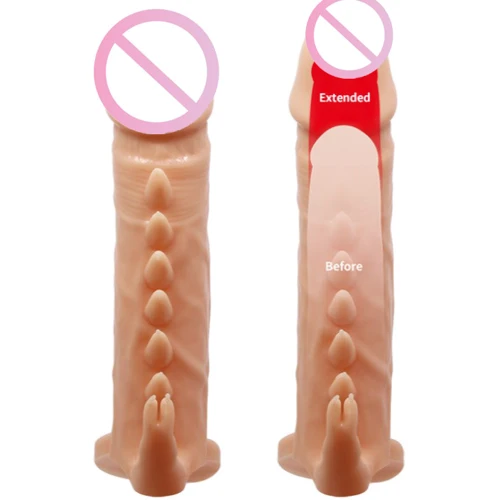 Насадка на член LYBAILE Pretty Love Emmitt Penis Extended Sleeve Flesh