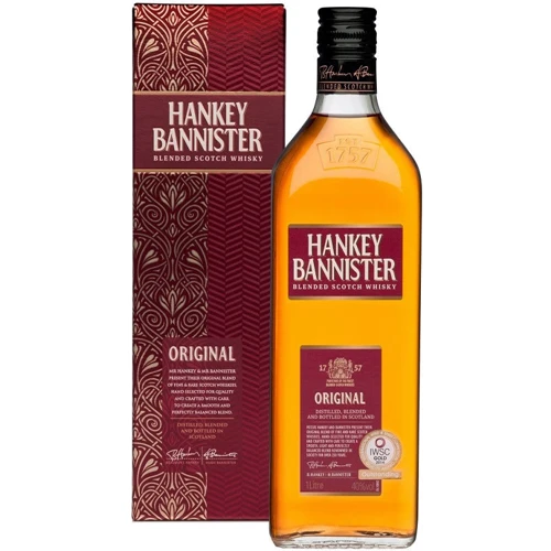 Віскі купажований "Hankey Bannister" Original 3 роки 40% 1л (EV5010509414081)