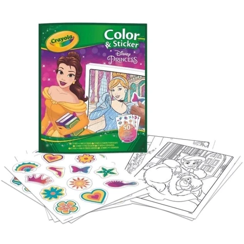 Раскраска Crayola Disney Princess 32 страницы и 4 страницы наклейок (04-0202): Производитель Crayola