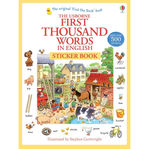 First Thousand Words in English Sticker Book / Перша 1000 слів англійською за наклейками