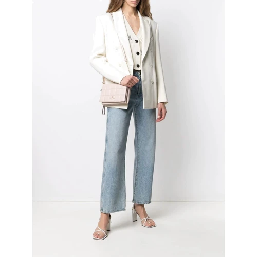 Женская сумка через плечо Michael Kors Jet Set Charm Sm 2in1 Pouch Xbody светло-розовая (32H0GT9C5L187): Застежка Магнитная