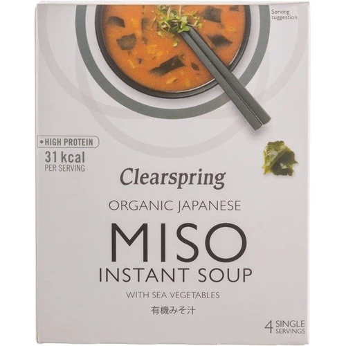 Смесь для приготовления Clearspring Мисо суп с морскими водорослями 4х10 г (5021554985747)