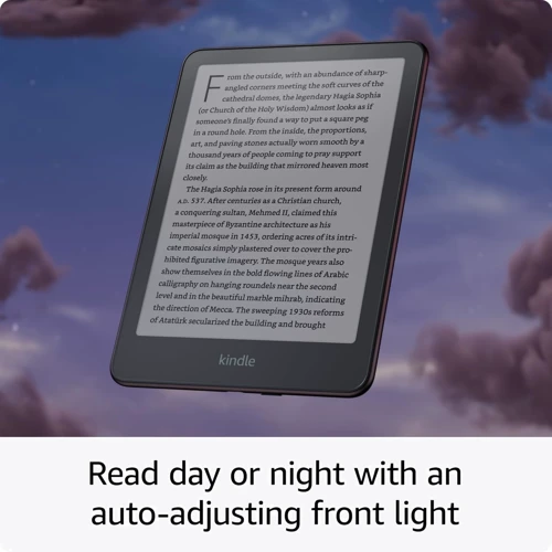 Электронная книга Amazon Kindle Paperwhite 12th Gen. 2024 Signature Edition 32Gb Metallic Raspberry: Беспроводные возможности Wi-Fi (2.4GHz + 5GHz) / Bluetooth