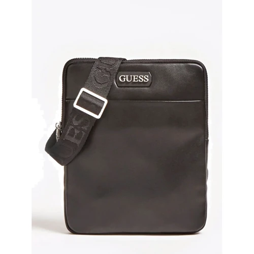 Мужская сумка планшет Guess Dan PU Mini Flat Crossbody черная (HMDNPUP0324-BLA)