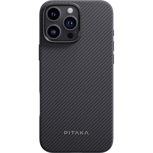 Чехол для iPhone Pitaka Military-Grade Protective Case Black/Grey Twill (KI1601PPA) for iPhone 16 Pro: Материалы Арамид