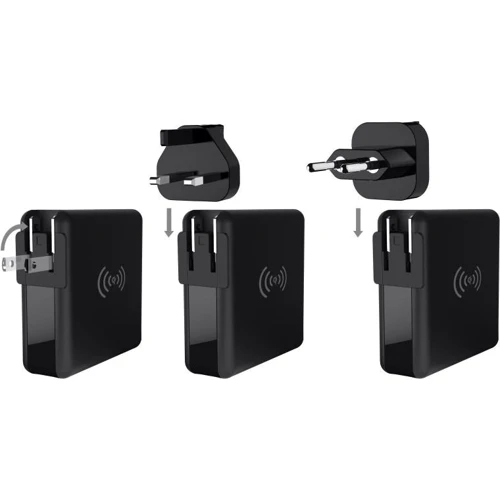Зарядное устройство Adonit Wireless Charging with Power Bank 6700mAh Travel Cube Black (3124-17-07-A): Сила тока 1А