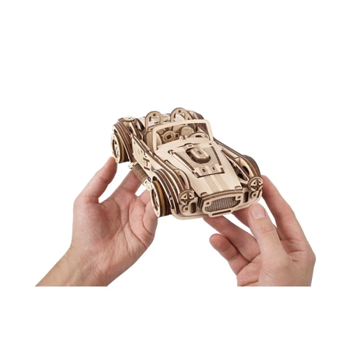 Механічний 3D пазл UGEARS Модель Дріфт Кобра Гоночний автомобіль (70161) фото 13