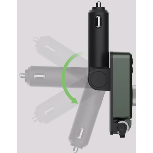 FM-трансмиттер Inspire MT01 MP3 2xUSB 30W 12-24V Black (FM-MT01) фото 4