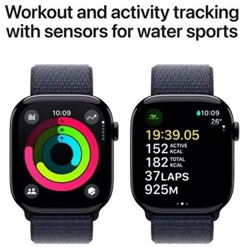 Apple Watch Series 10 GPS 46mm Jet Black Aluminium Case with Ink Sport Loop (MWWR3) Approved Витринный образец фото 6