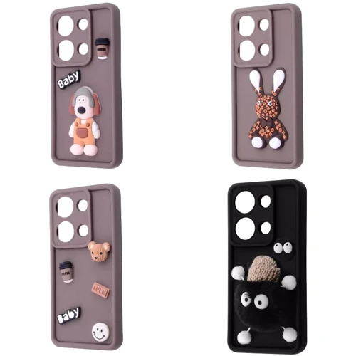 Чохол для телефона Mobile Case Pretty Things Brown/Rabbit для Xiaomi Redmi Note 13 Pro 4G / Poco M6 Pro 4G: Сумісність Xiaomi Redmi Note 13 Pro 4G / Poco M6 Pro 4G