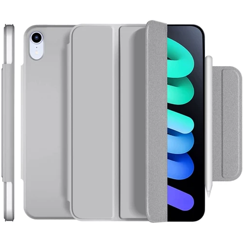 Аксесуар для iPad BeCover Case Book Magnetic Buckle Gray (706827) for iPad mini 6 2021: Колір сірий