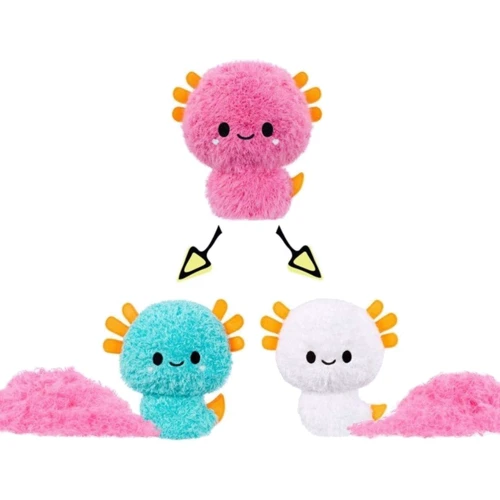 Мягкая игрушка-антистресс Fluffie Stuffiez Пушистый сюрприз Аксолотль (593447-6): Тип дикие животные