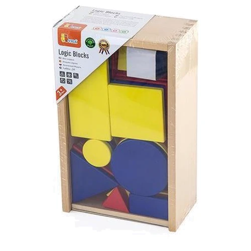 Навчальний набір Viga Toys Логічні блоки Дьенеша (56164)