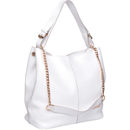 Жіноча сумка-мішок Ricco Grande біла (1L887-white)