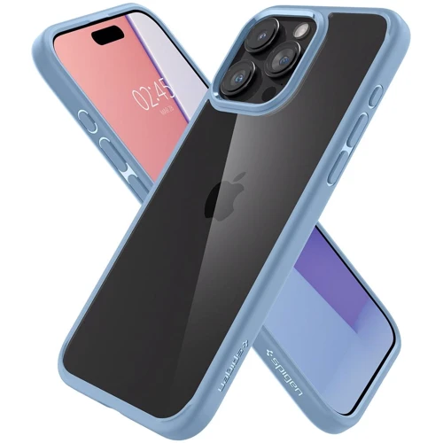 Чехол для iPhone Spigen Ultra Hybrid Sierra Blue (ACS06572) for iPhone 15 Pro Max: Цвет голубой