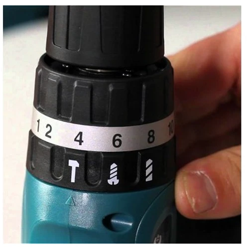 Шуруповерт аккумуляторный Makita BHP453SHE: Количество скоростей работы 2