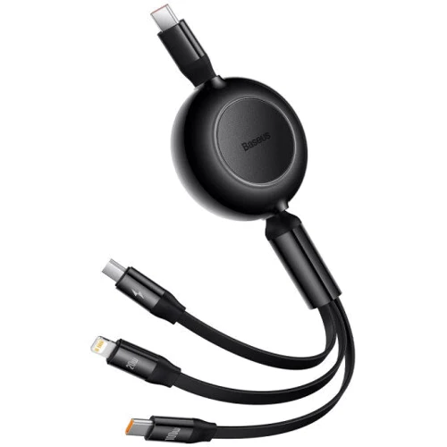 Кабель Baseus Cable USB-C to Micro USB/Lightning/Type-C Bright Mirror 2 Series 100W 1.1m Black (CAMJ010201)