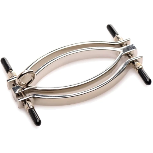 Зажим для половых губ с поводком Master Series Pussy Tugger Adjustable Vagina Clamp with Chain