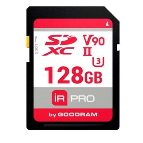 Карта памяти GOODRAM 128GB IRDM PRO SDXC V90 UHS-II U3 (IRP-S9B0-1280R11)