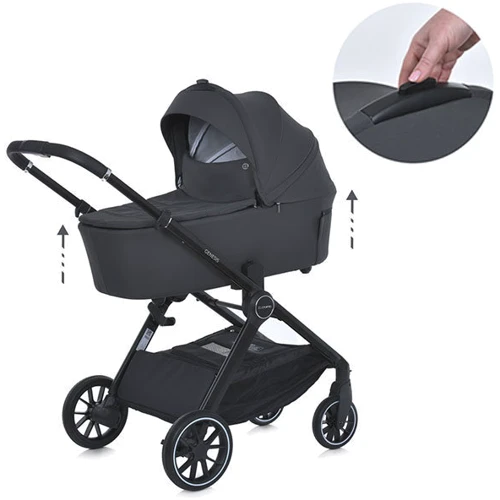 Коляска детская 2 в 1 El Camino Genesis Taupe Gray (ME 1126 Taupe Gray): Ширина шасси 60 см