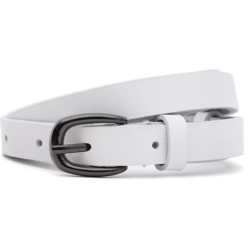 Жіночий ремінь Borsa Leather білий (110v1genw32-white)