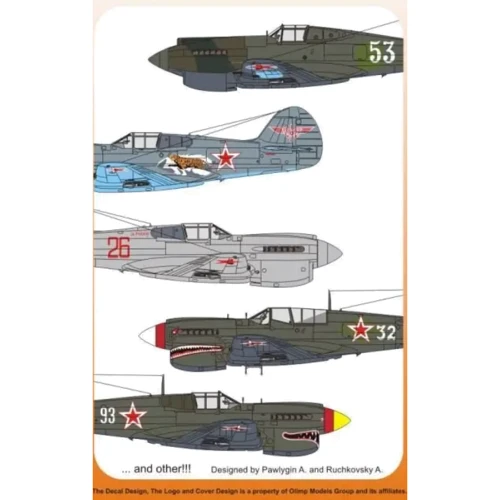 Декаль Authentic Decals для літака Curtiss P-40 In Ukrainian Sky AD4860