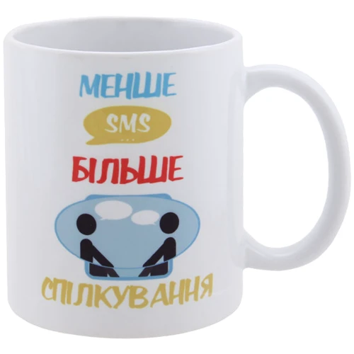 Кружка Lefard Общение 350 мл (072-300): Форма цилиндр