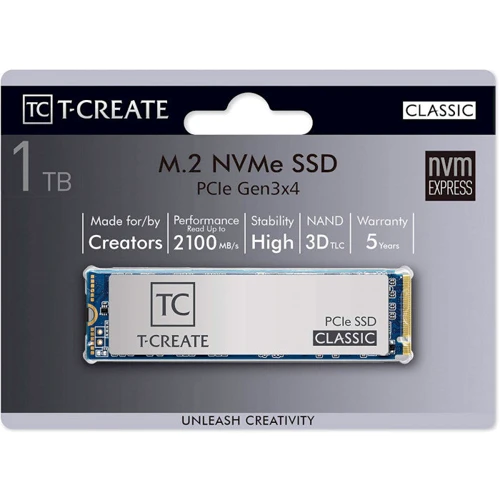TEAM T-Create Classic 1 TB (TM8FPE001T0C611): Тип накопичувача внутренний