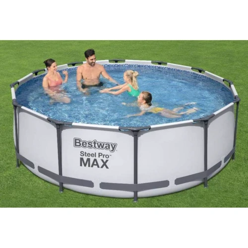 Бассейн Bestway каркасный круглый 366-100 см (56260) (фильтр-насос, ремкомплект, 42-110-26.5 см) фото 3