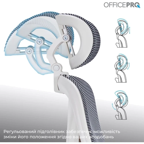 Кресло офисное OfficePro Atlas (OC630-W-DG-DG)