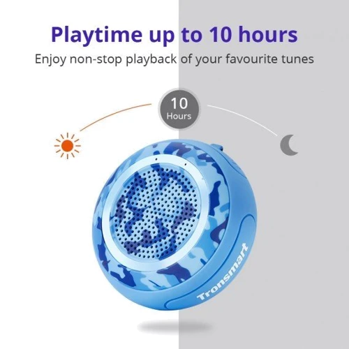 Акустика Tronsmart Element Splash Bluetooth Speaker Camouflage: Питание Li-ion аккумулятор 1000 мАч